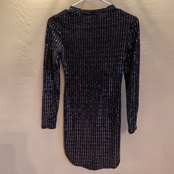 B. Darlin Black Sparkling Mini Dress - Picture 3 of 5